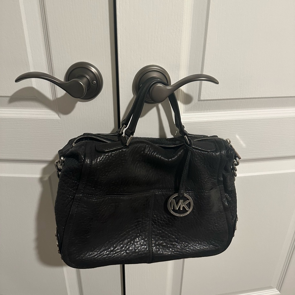 MICHAEL KORS leather studded bottom bag